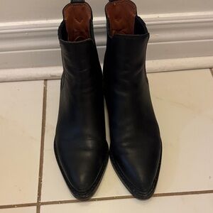 Coach Black Leather Men's Boots